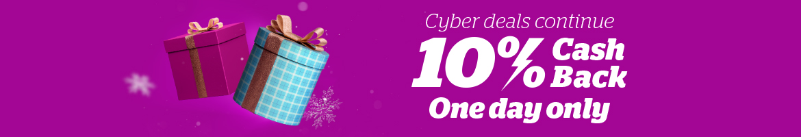Shop More Cyber Deals With 10% Cash Back Shop More Cyber Deals With 10% Cash Back