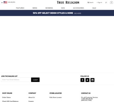 free shipping true religion code