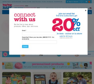 buy buy baby 20 off coupon