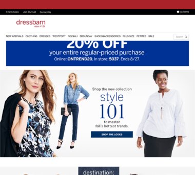 dressbarn promo code september 2019