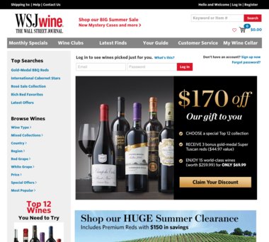 Up To 75 Off Wsjwine Club Coupons Promo Codes 17 50 Cash Back