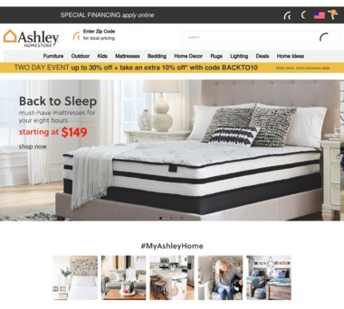 Up To 60 Off Ashley Homestore Coupons Promo Codes 1 5 Cash Back