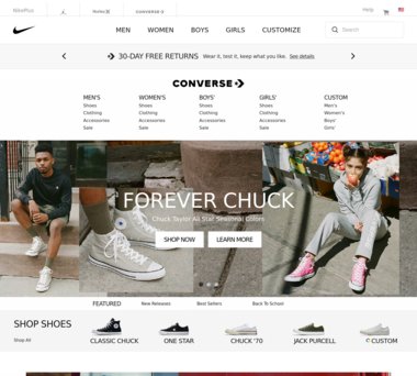 converse web page